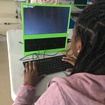 Kid navigating Linux File System using Command Line