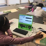 Kids using Sonic Pi to Music Program